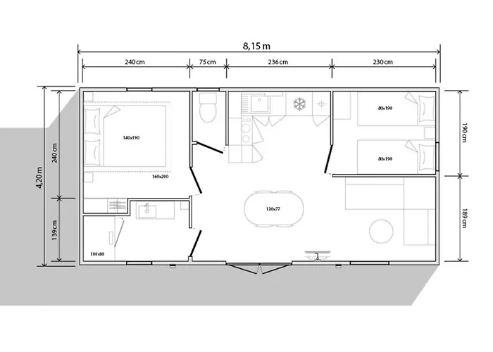 キャンプ場 Le Bois Verdon 4*